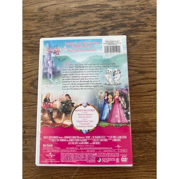 Barbie & The Diamond Castle 2008 DVD Family Animation Fantasy Musical Pre-Owned - Picture 2 of 4